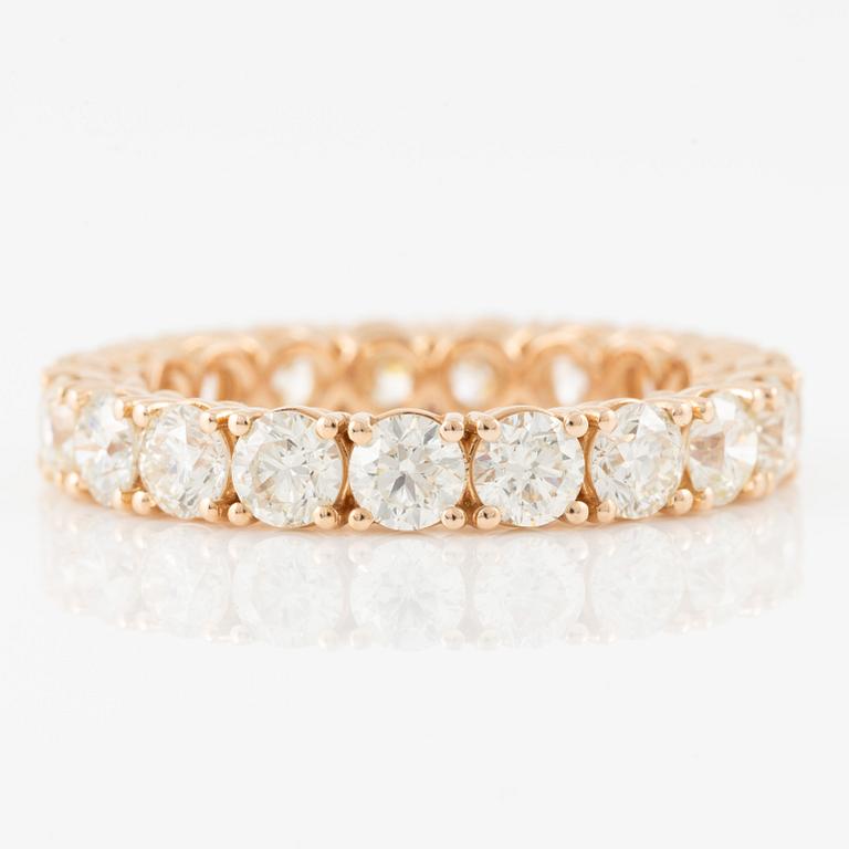 Ring, full eternity with brilliant-cut diamonds.