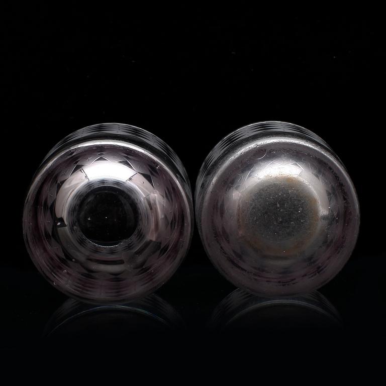 GLAS, ett par, 1800-tal.