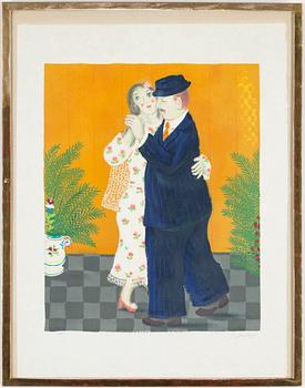 LENNART JIRLOW, färglitografi, signerad L. Jirlow och numrerad XII/L.