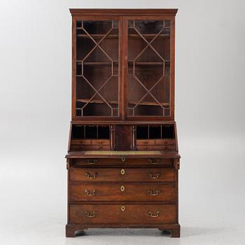 An English mahogany cabinet, 19th Century.