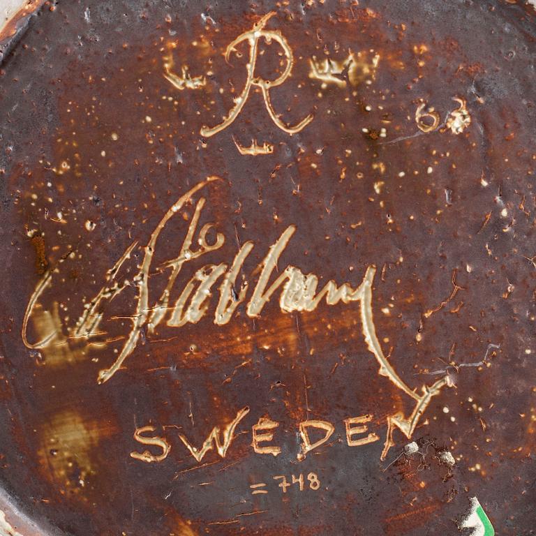 CARL-HARRY STÅLHANE, a large stoneware bowl, Rörstrand 1963(?).