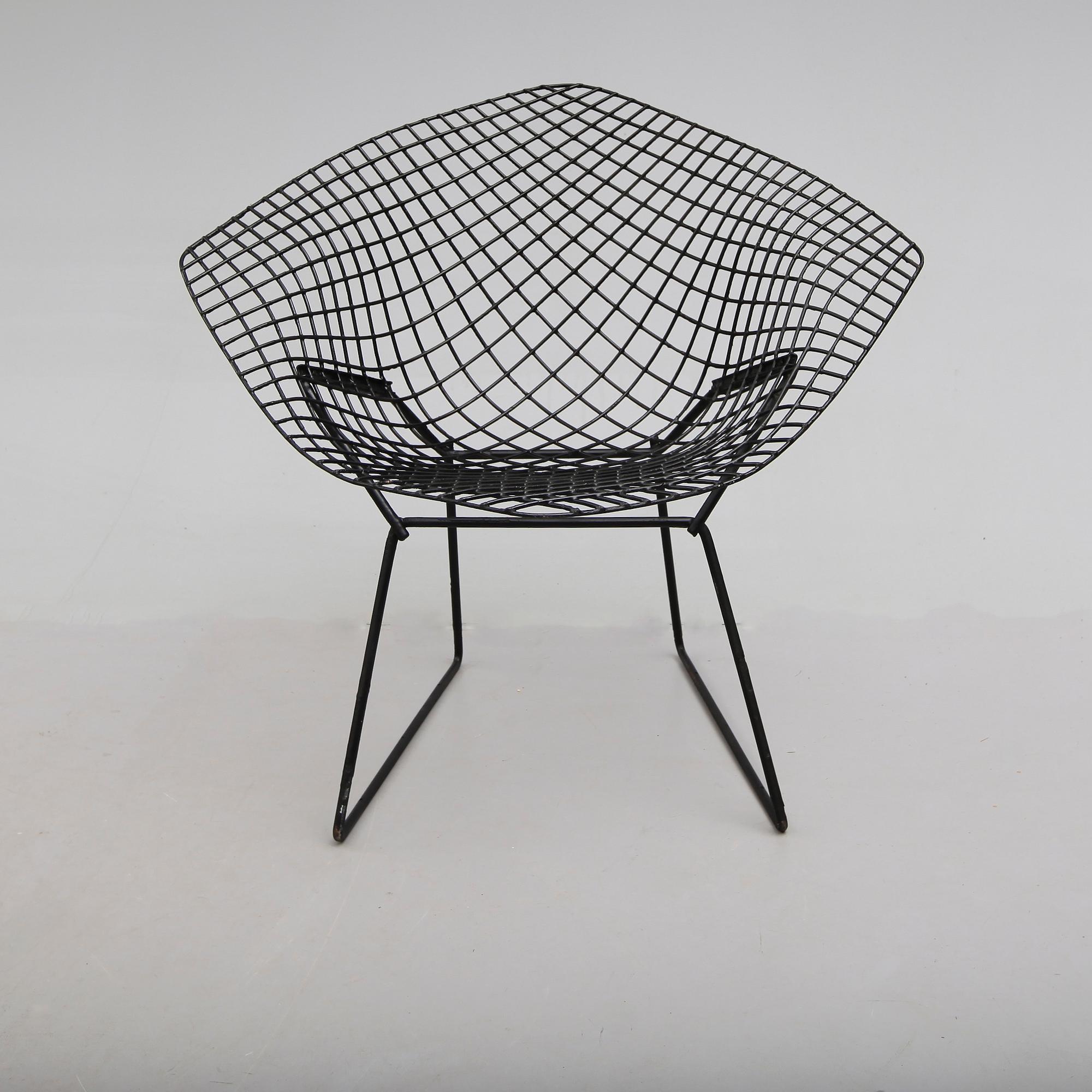 FÅTÖLJ, "Diamond Chair", Harry Bertoia, 1900-talets andra hälft.