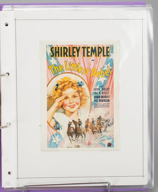 SAMLING, SHIRLEY TEMPLE, tot. antal 89 st.