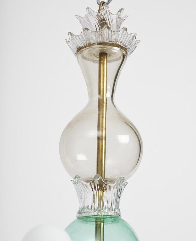 Gio Ponti, ljuskrona, Venini, Murano, Italien, 1945-50.