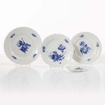 A 53-piece 'Blå Blomst' porcelain coffee service, Royal Copenhagen, Denmark.