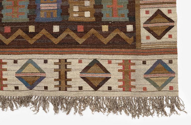 Märta Måås-Fjetterström, a 'Renaissance' drape, flat weave, c. 248 x 144 cm, signed MMF.