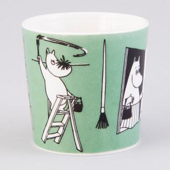 MOOMIN-MUG, porcelain, 'Drawing', Moomin Characters, Arabia 1996-2002.