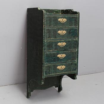 VÄGGBYRÅ, omkring år 1900.