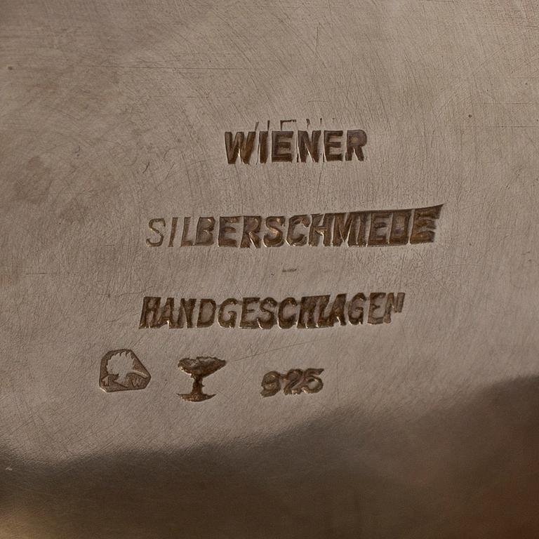 Ana oval sterling silver bowl from Wiener Silberschmiede, Vienne, Austria.