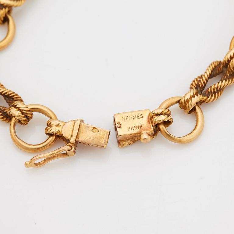 A 1950's ''Cordage Noued Marin'' bracelet by Hermès.