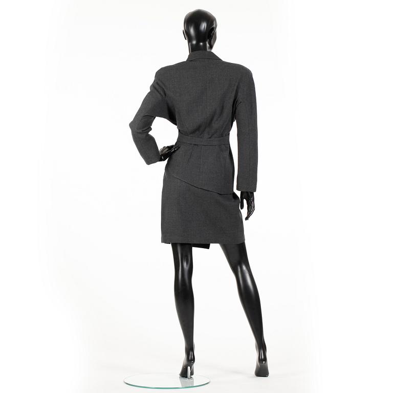 THIERRY MUGLER, a two-piece suit consisting of jacket and skirt.