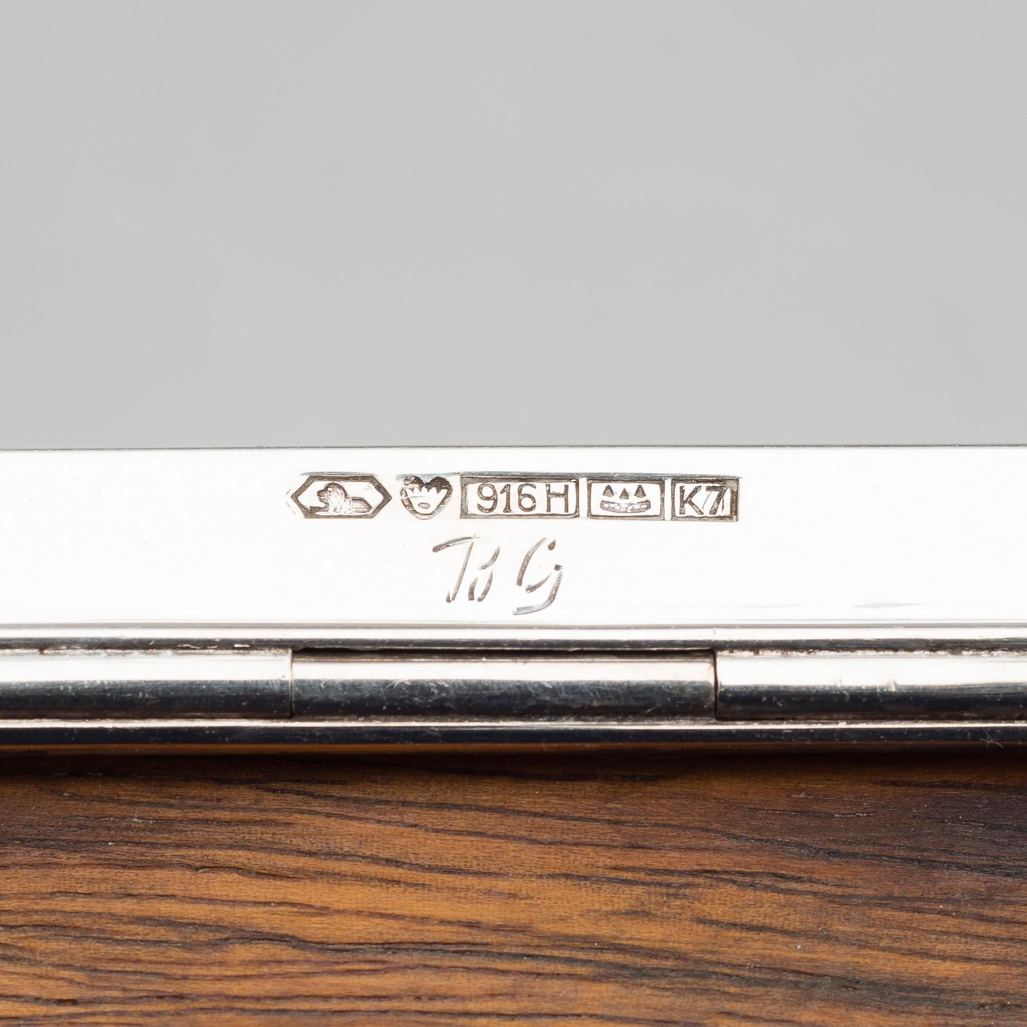 BERTEL GARDBERG, ASK. Sign. BG. Silver 916, Kultakeskus 1963.