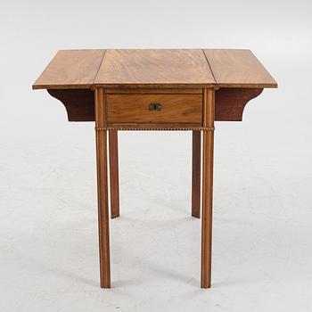 A late Gustavian mahogny table, late 18th Century.