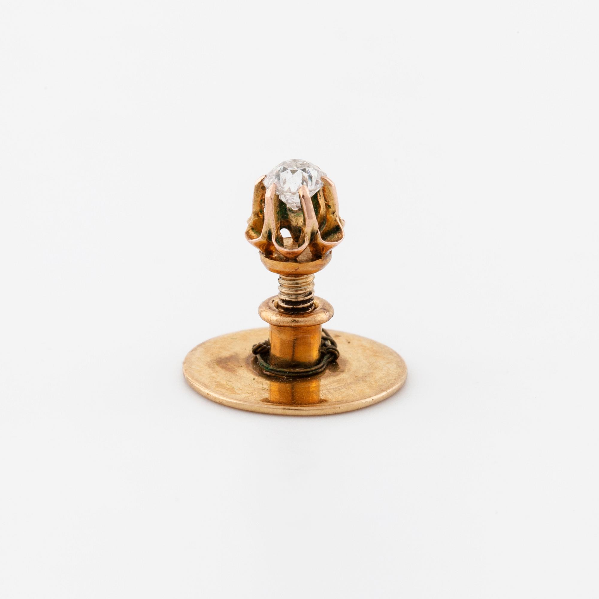 A old cut diamond brooch/pin.