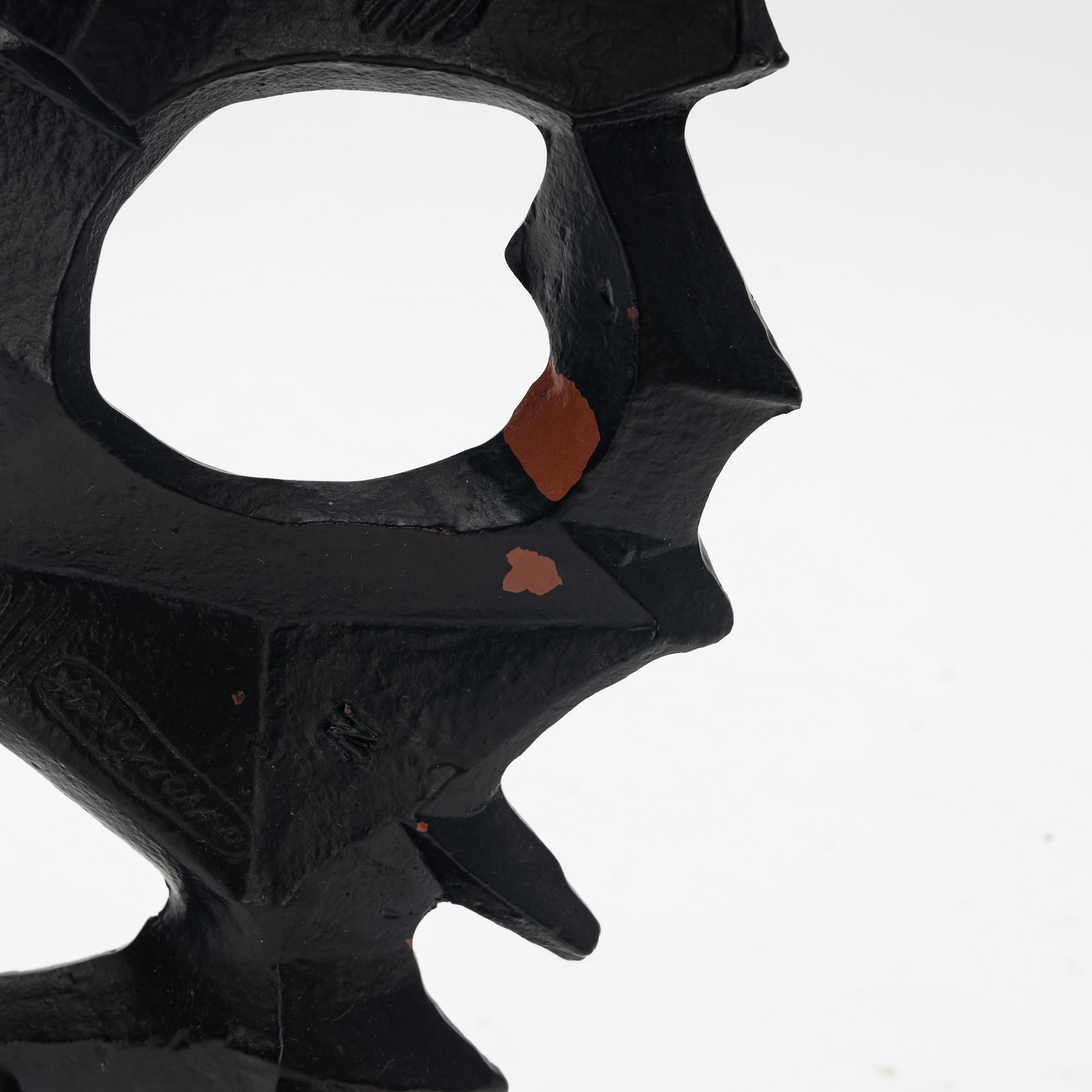 Olle Hermansson, an andiron, 1960s.