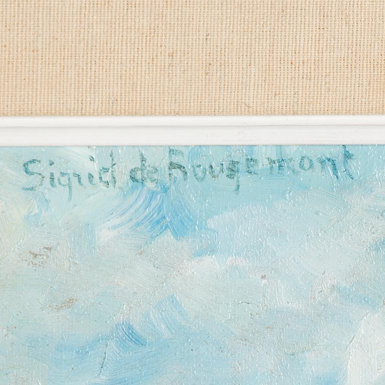 SIGRID WAHLSTRÖM DE ROUGEMONT, oil on canvas, signed.