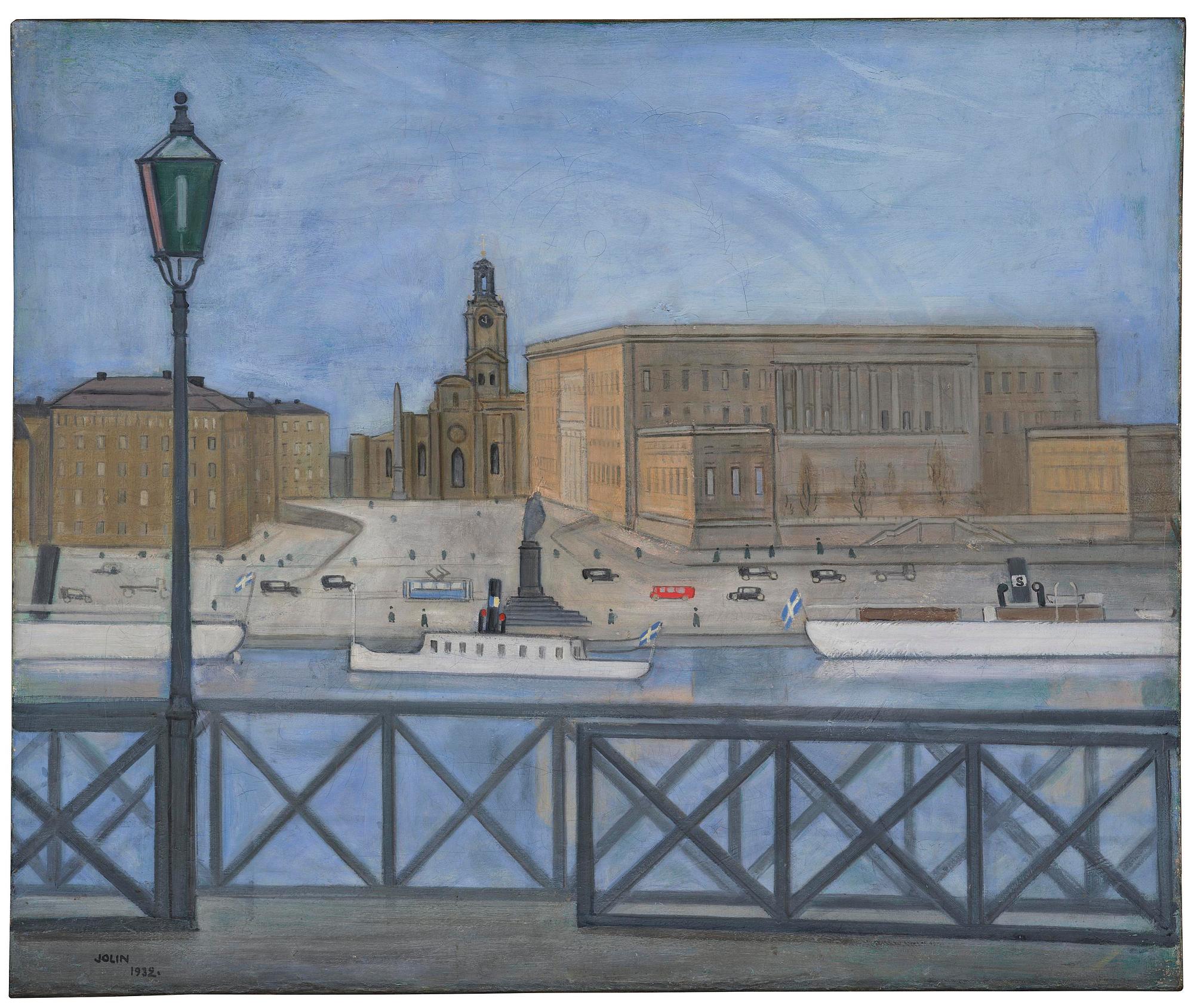 Einar Jolin, View towards the The Royal Palace, Stockholm.