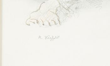 ROBERT HÖGFELDT, 3 st, blandteknik, sign.