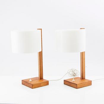 Table lamps, a pair from Luxus, 1960s.