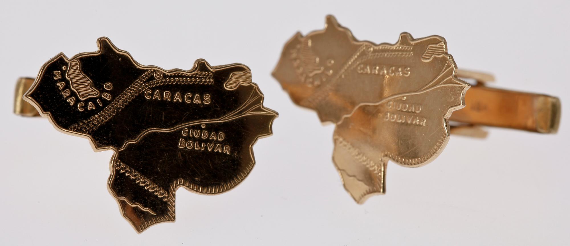 CUFFLINKS, 18 K gold.