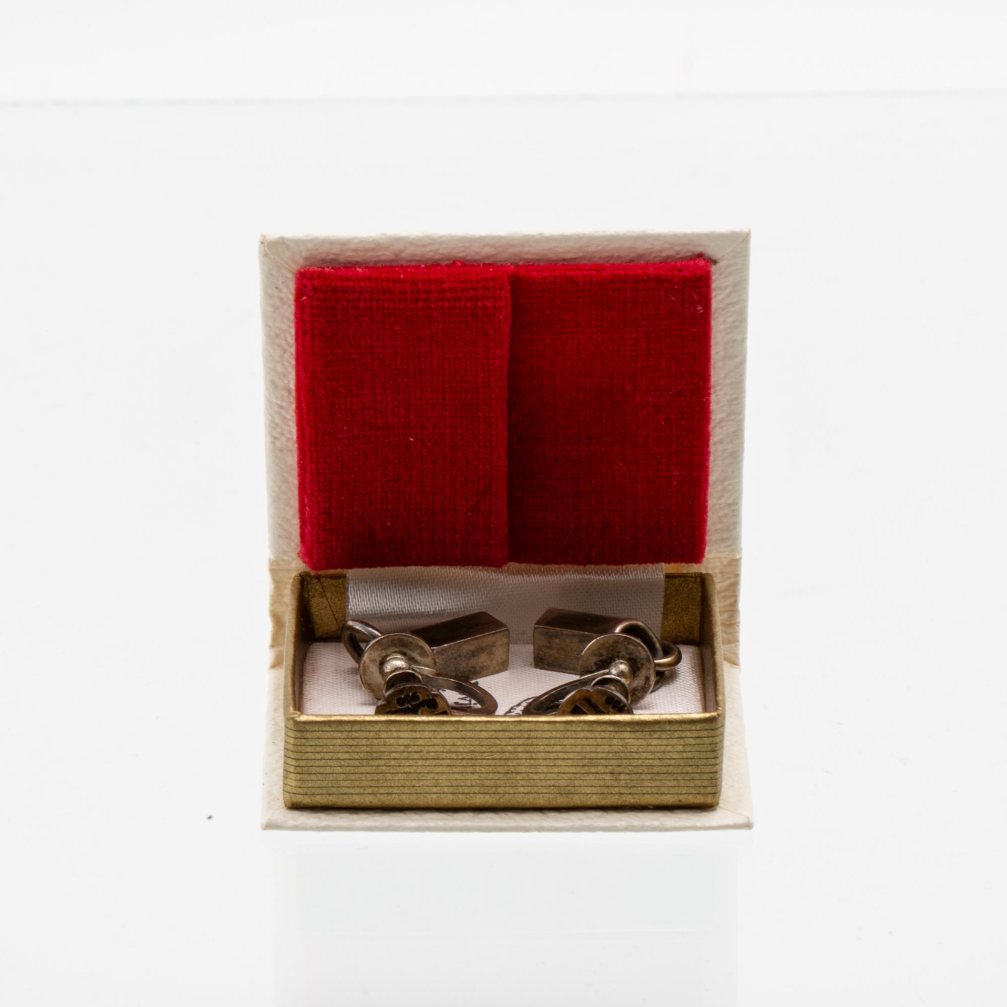 Wiwen Nilsson, a pair of silver earrings, Lund 1960.