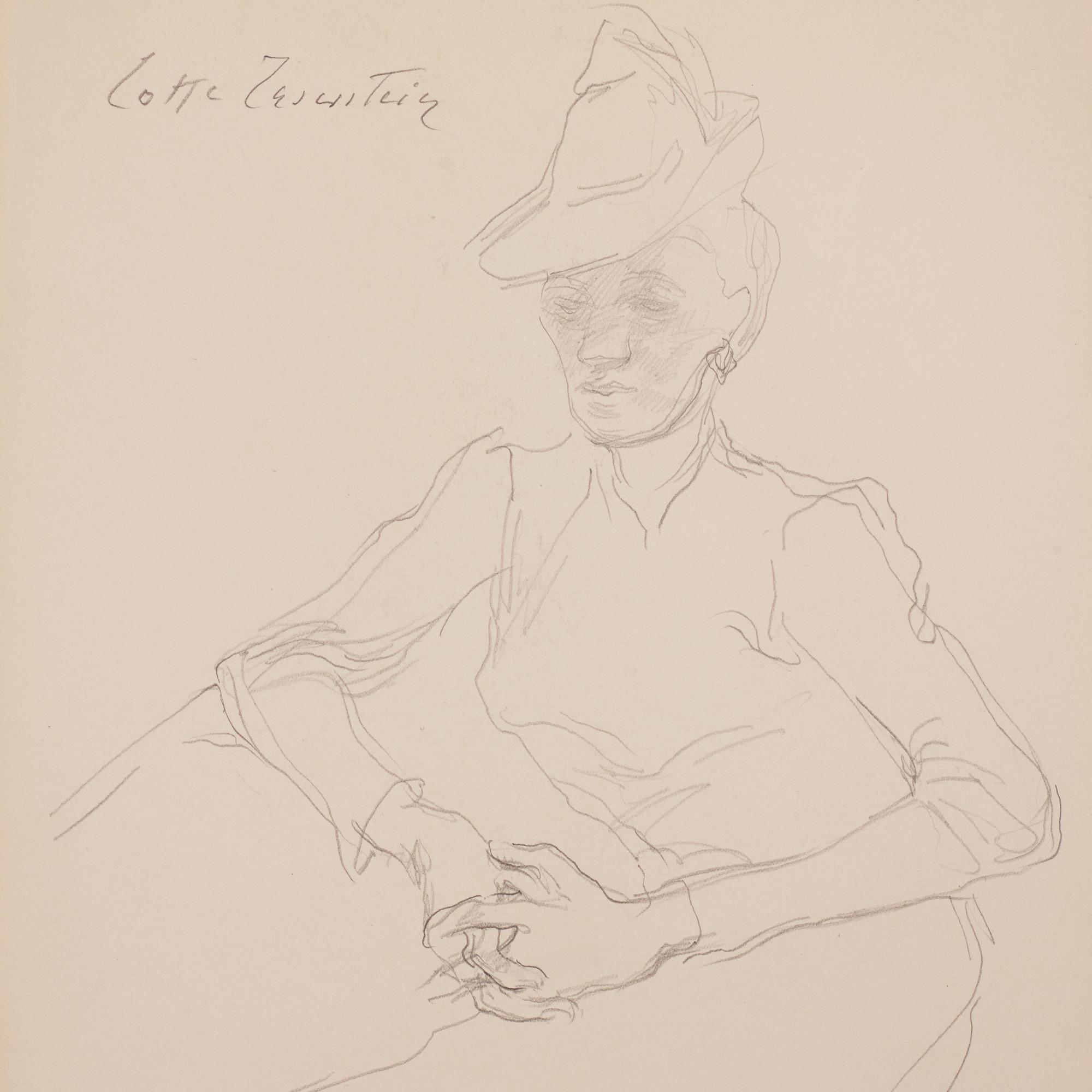Lotte Laserstein, Madeleine med hatt.