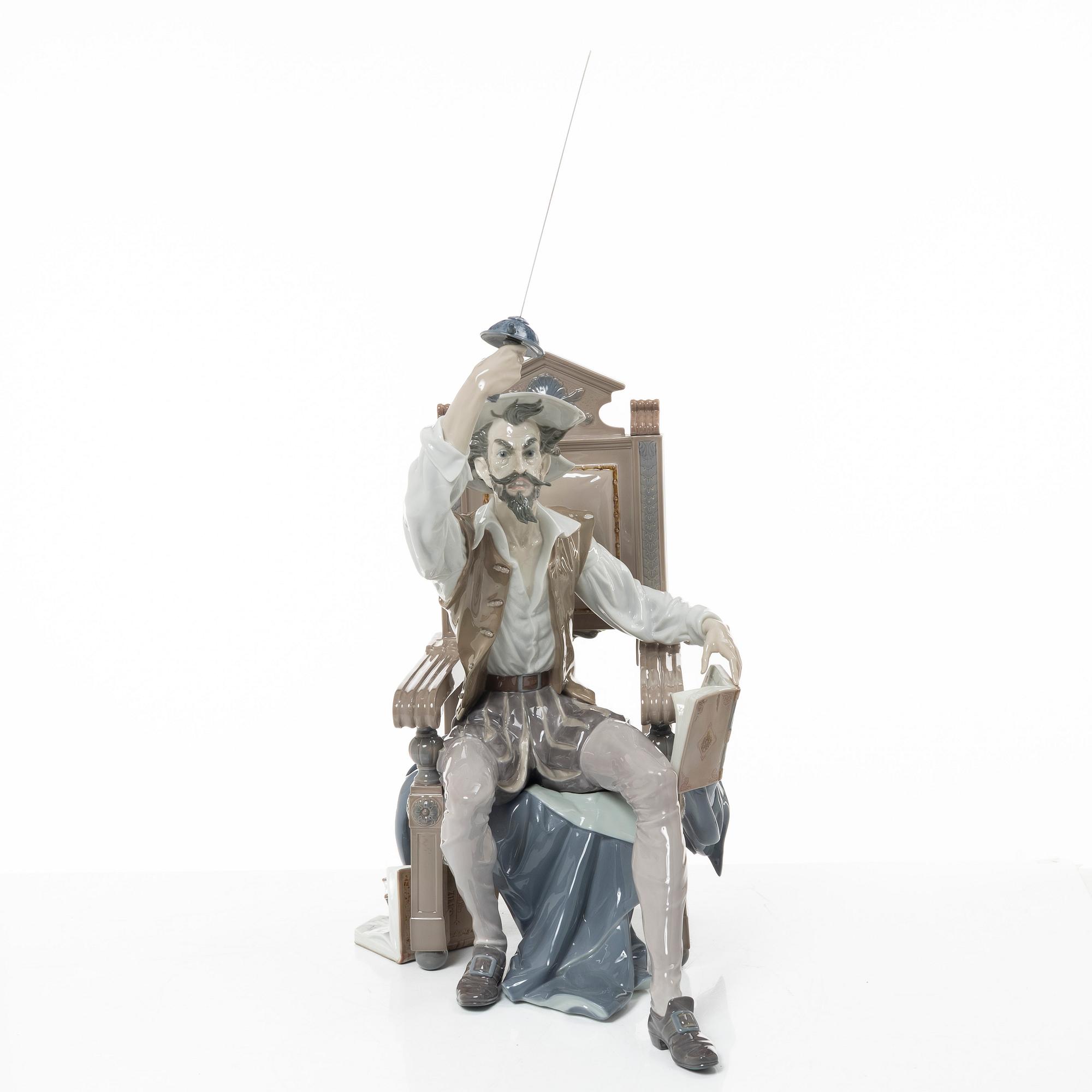 Lladró, figurin, "I am Don Quixote", Lladró, Spanien.