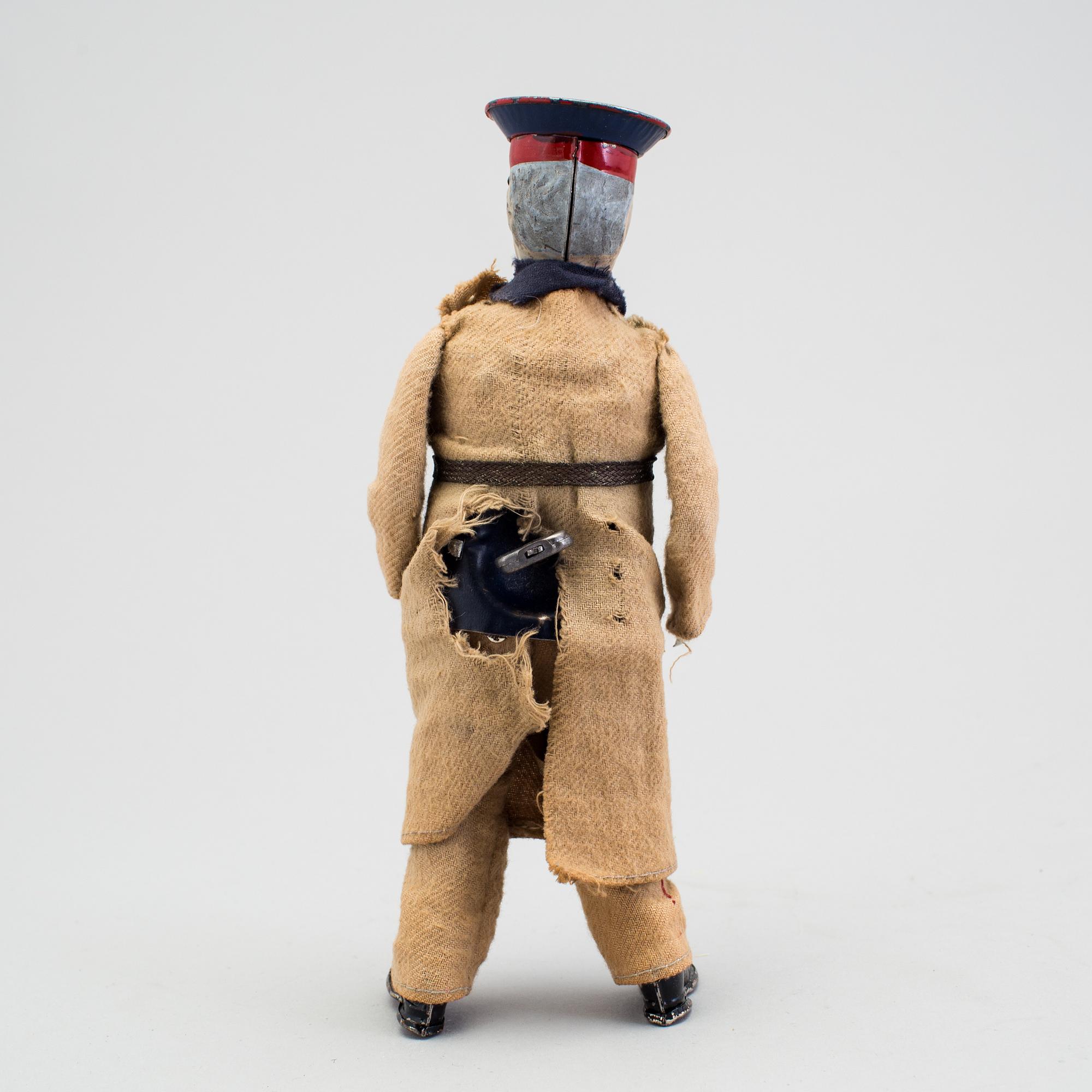 A Lehmann tinplate and textile Captain of Kopenick, Germany, 1907-1918.