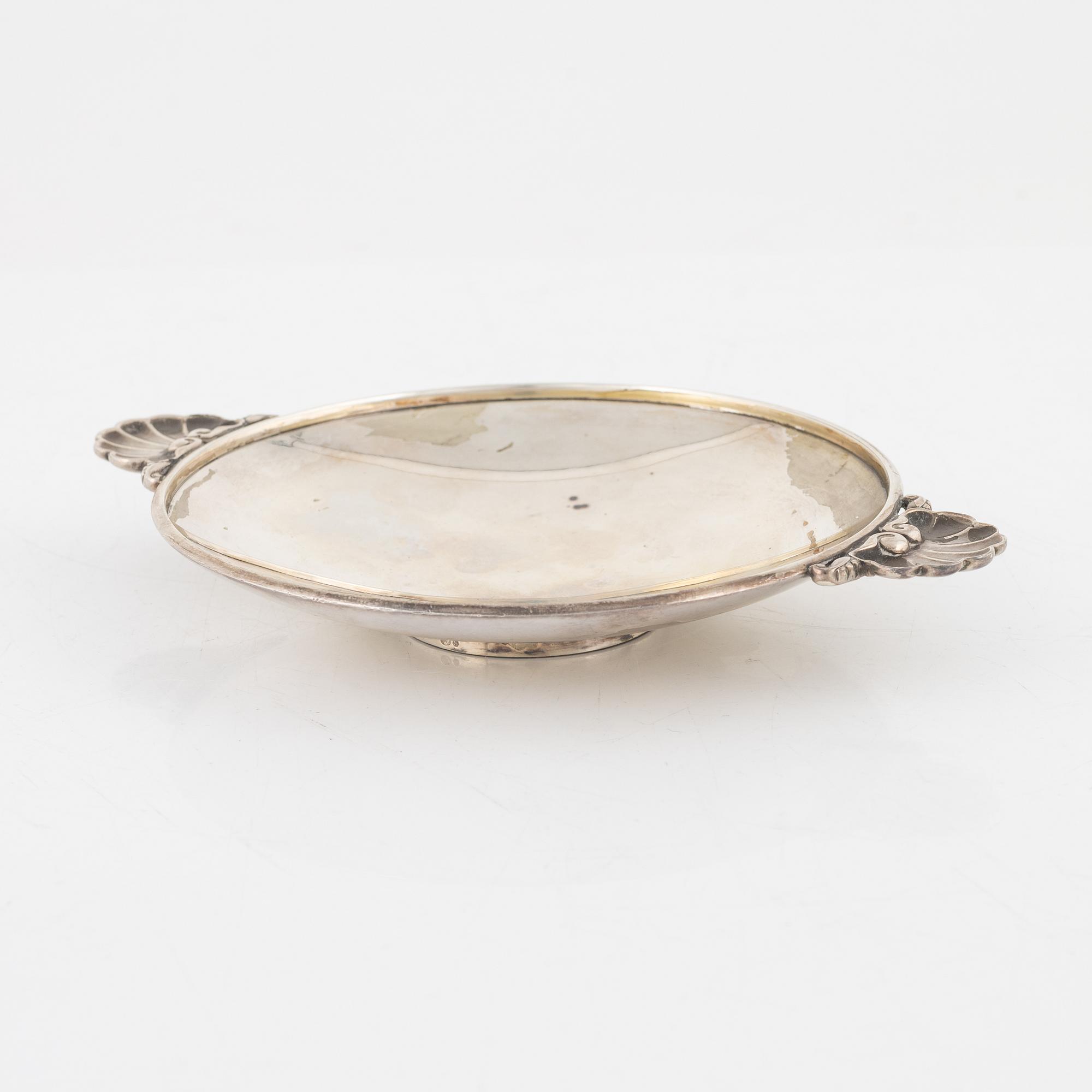 Gundorph Albertus, a sterling silver dish, model 355, Georg Jensen 1945-1977, Copenhagen, Denmark.