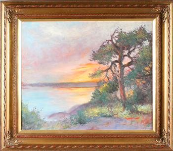 FRANS GARD, olja på duk, signerad.