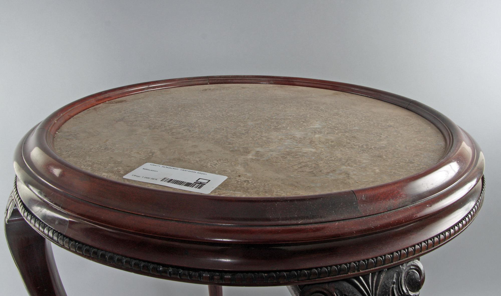 RÖKBORD, 1900-talets början.