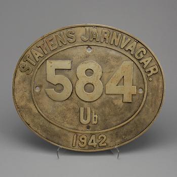 SKYLT, Statens Järnvägar, 1942.