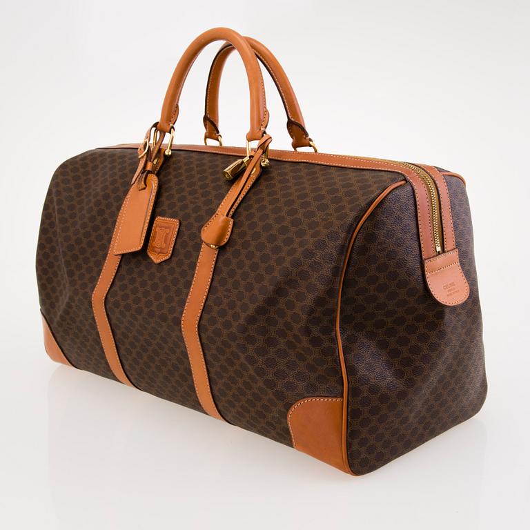 CÉLINE Vintage Macadam Duffel 50 Bag.
