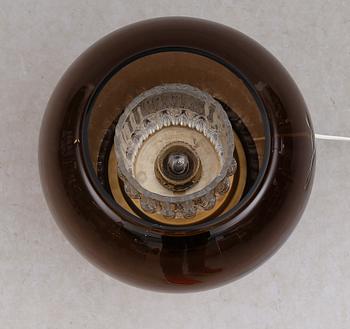 BORDSLAMPA, glas, Carl Fagerlund, Orrefors, 1900-talets andra hälft.