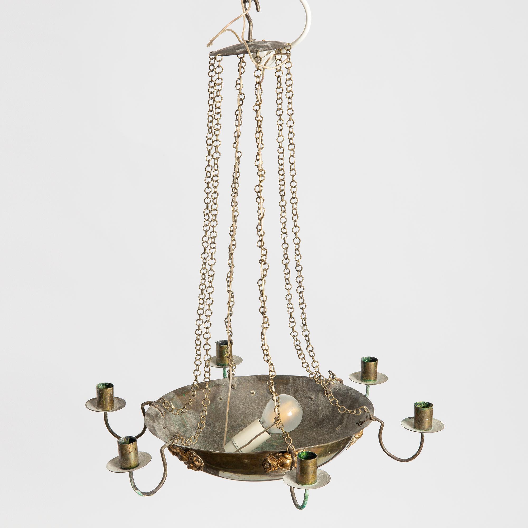 An Empire chandelier, first half of the 19th century.