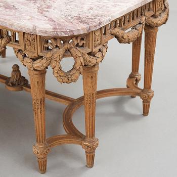 A Louis XVI free-standing table, 18th/19th century.