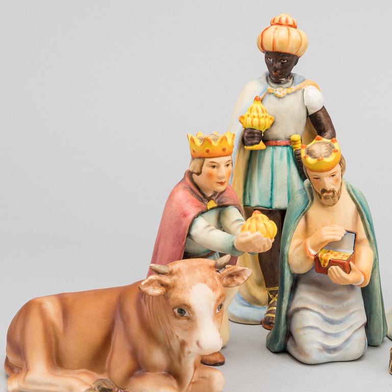 KRUBBFIGURER, 10 st, porslin, MJ Hummel, Goebel, 1900-talets mitt/andra hälft.