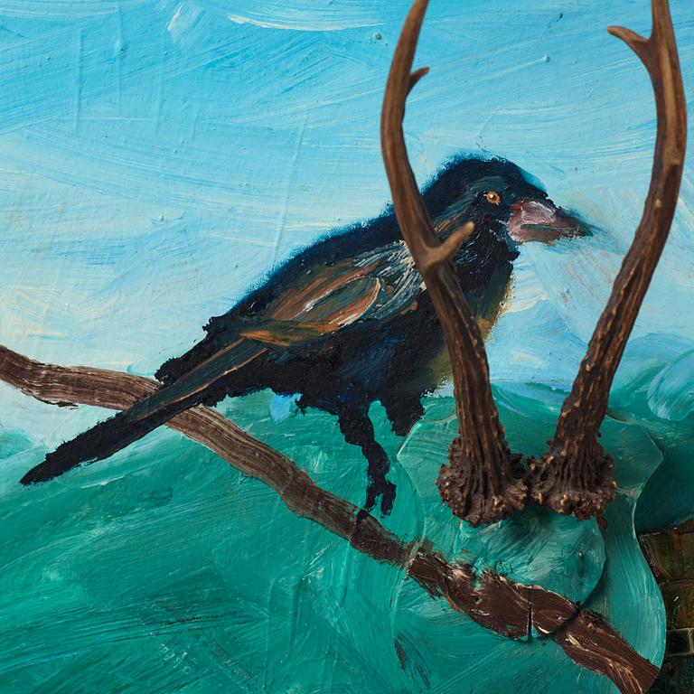 Ernst Billgren, "Fågel på gren".