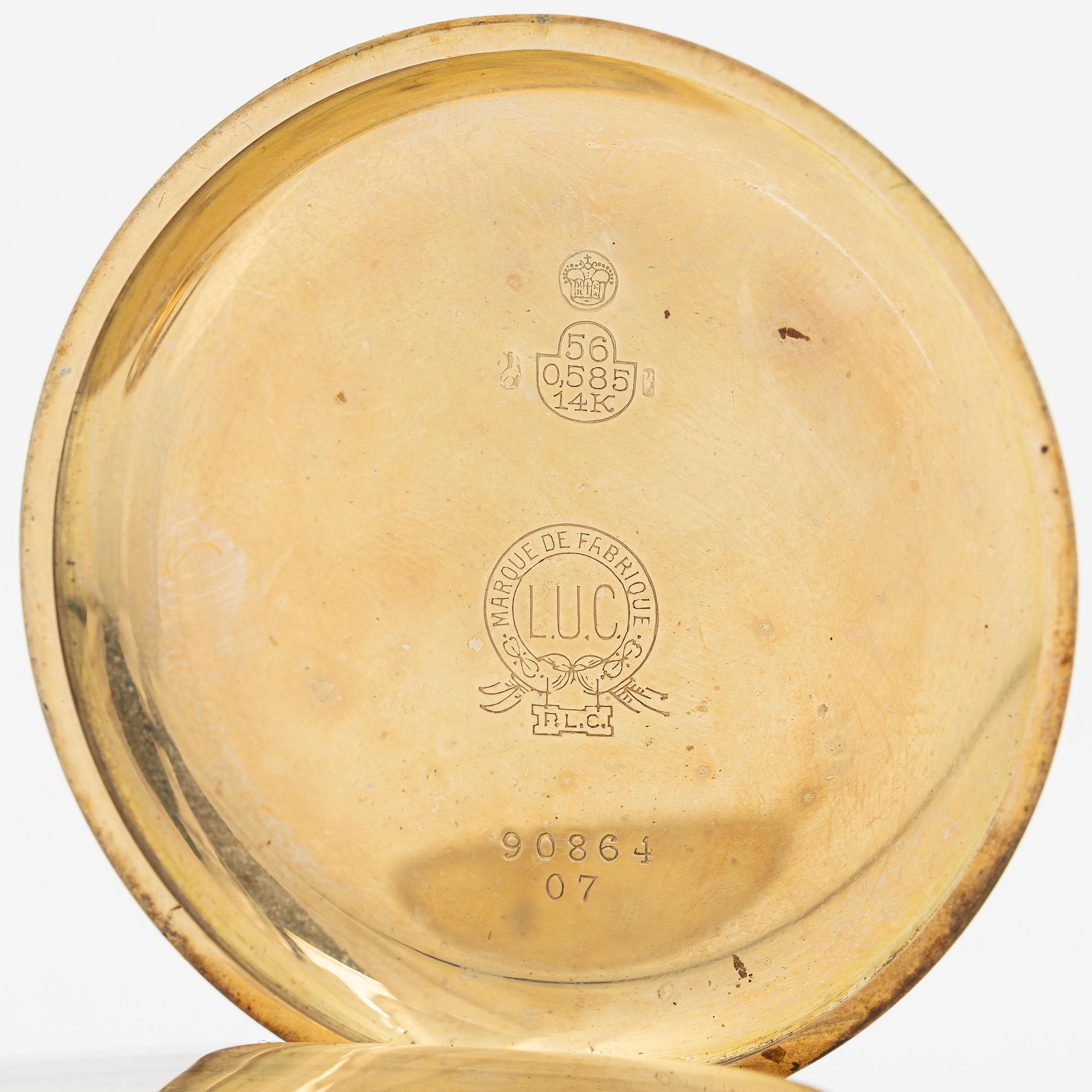 L.U.C, “Chopard”, pocket watch, hunter case, 52 mm.