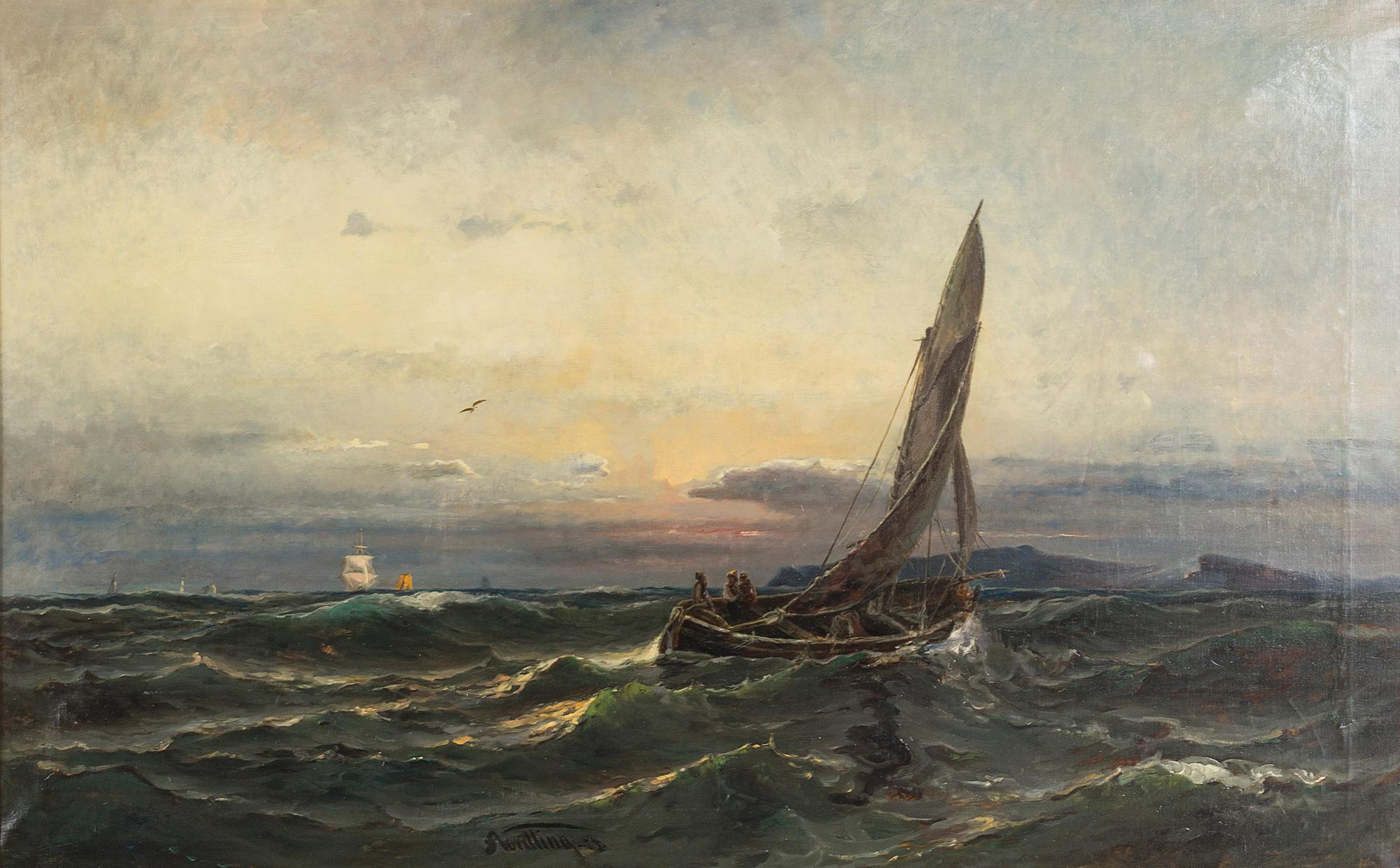 ADOLF NORDLING, oil on canvas, signed and dated -74.