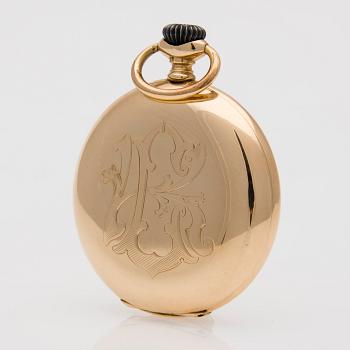 FICKUR, Zenith, 14K guld, dubbelboett. 1900-talets första hälft.