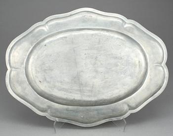 UPPLÄGGNINGSFAT, tenn, troligen Tyskland, 1700-tal.