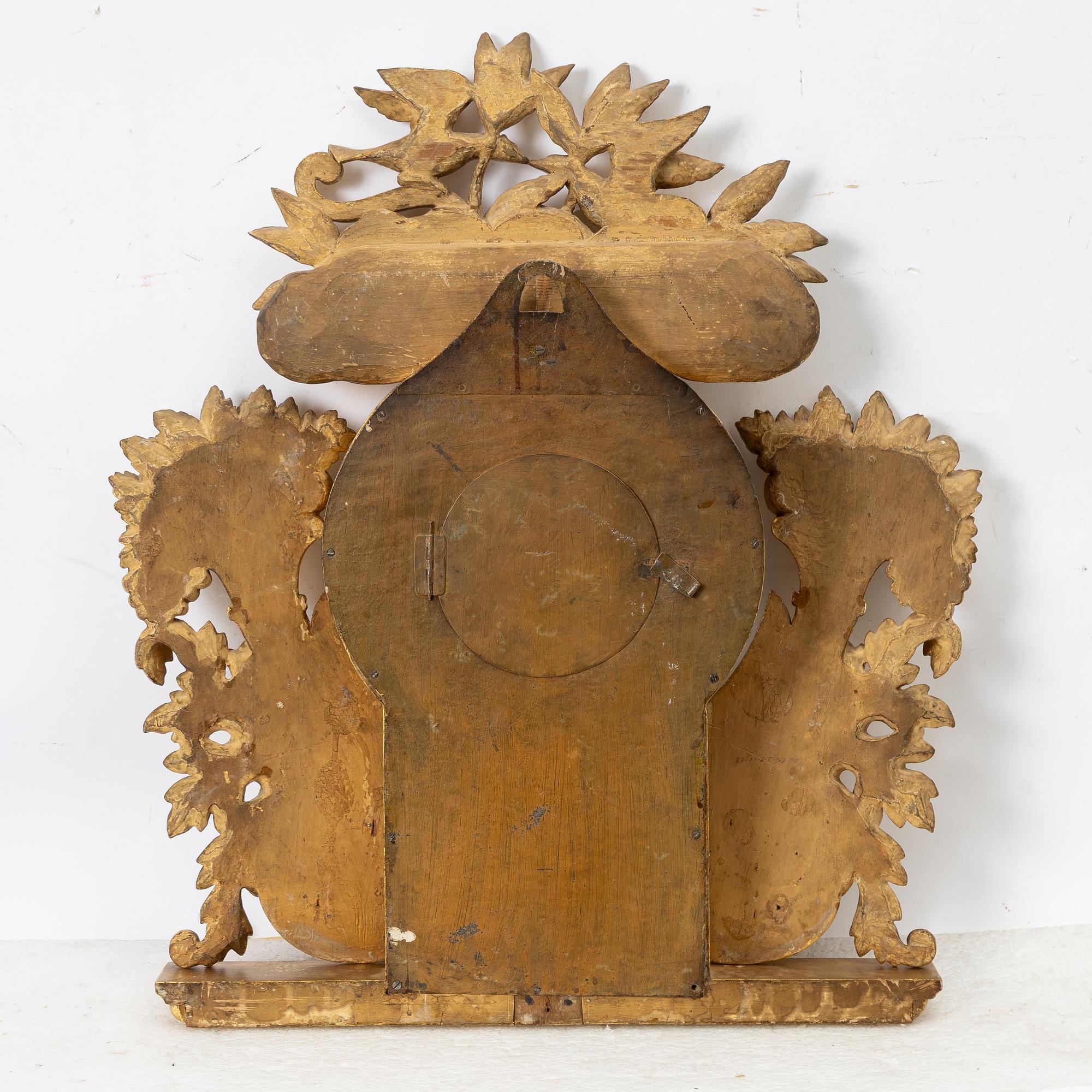 Wall clock, late Empire, Bengt Bahrman, 1829-1836.