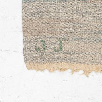 Judith Johansson, a carpet,”Dungen”, flat weave c 243 x 171 cm, signed JJ.