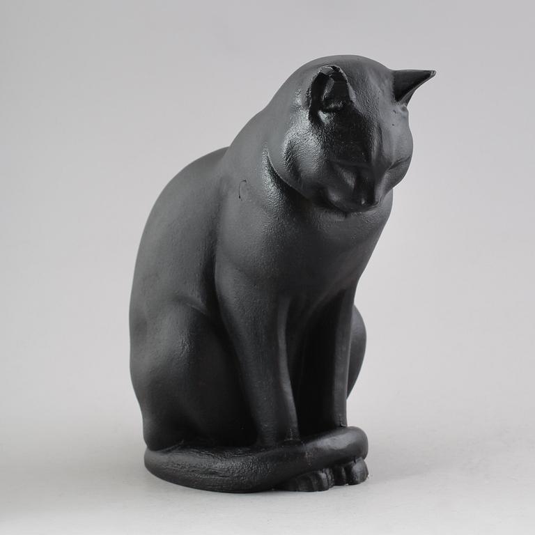 SKULPTUR, gjutjärn, "Jönssons katt", Anders Jönsson, Firma Svenskt Tenn, formgiven 1915.