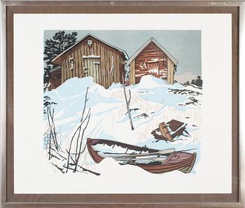 SVENOLOV EHRÉN, färglitografi, signerad, daterad -78 och numrerad 95/310.