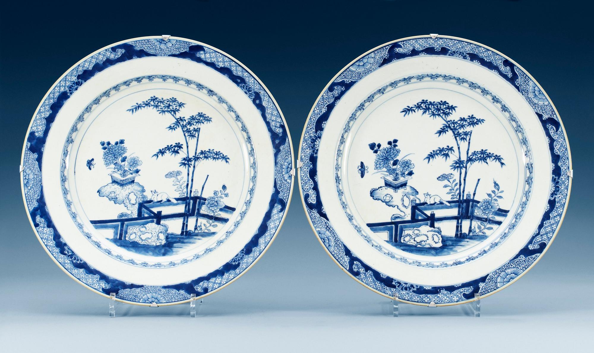 FAT, ett par, porslin. Qing dynastin, Kangxi (1662-1722).