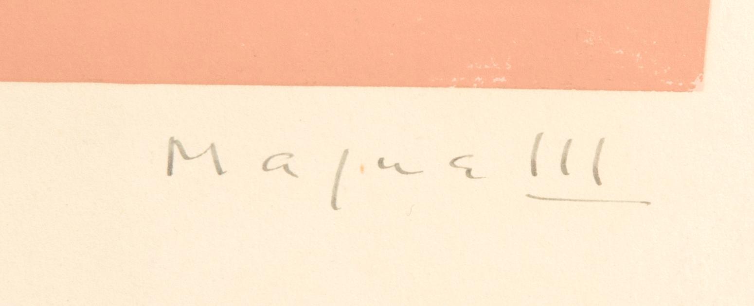 Alberto Magnelli, serigrafi signerad och numrerad 180/300.