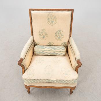 A French Louis XVI armchair signed  Nicolas-Quinibert Foliot.