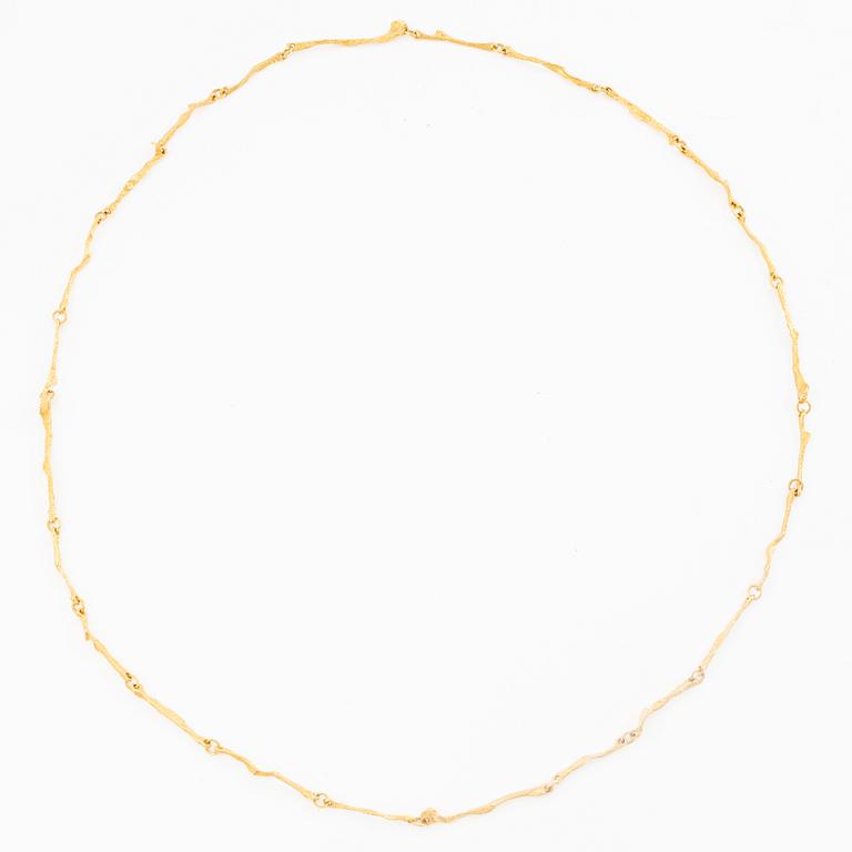 Björn Weckström, Necklace, 18K gold, for Lapponia. Finland.